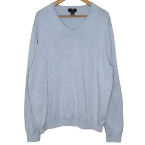 Brooks Brothers 346 Supima Cotton Knit Pullover Long Sleeve V Neck Sweater
